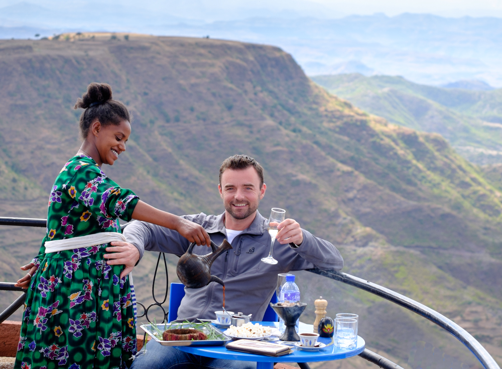 De pe terasa celui mai cunoscut restaurant din Lalibela, Ben Abeba